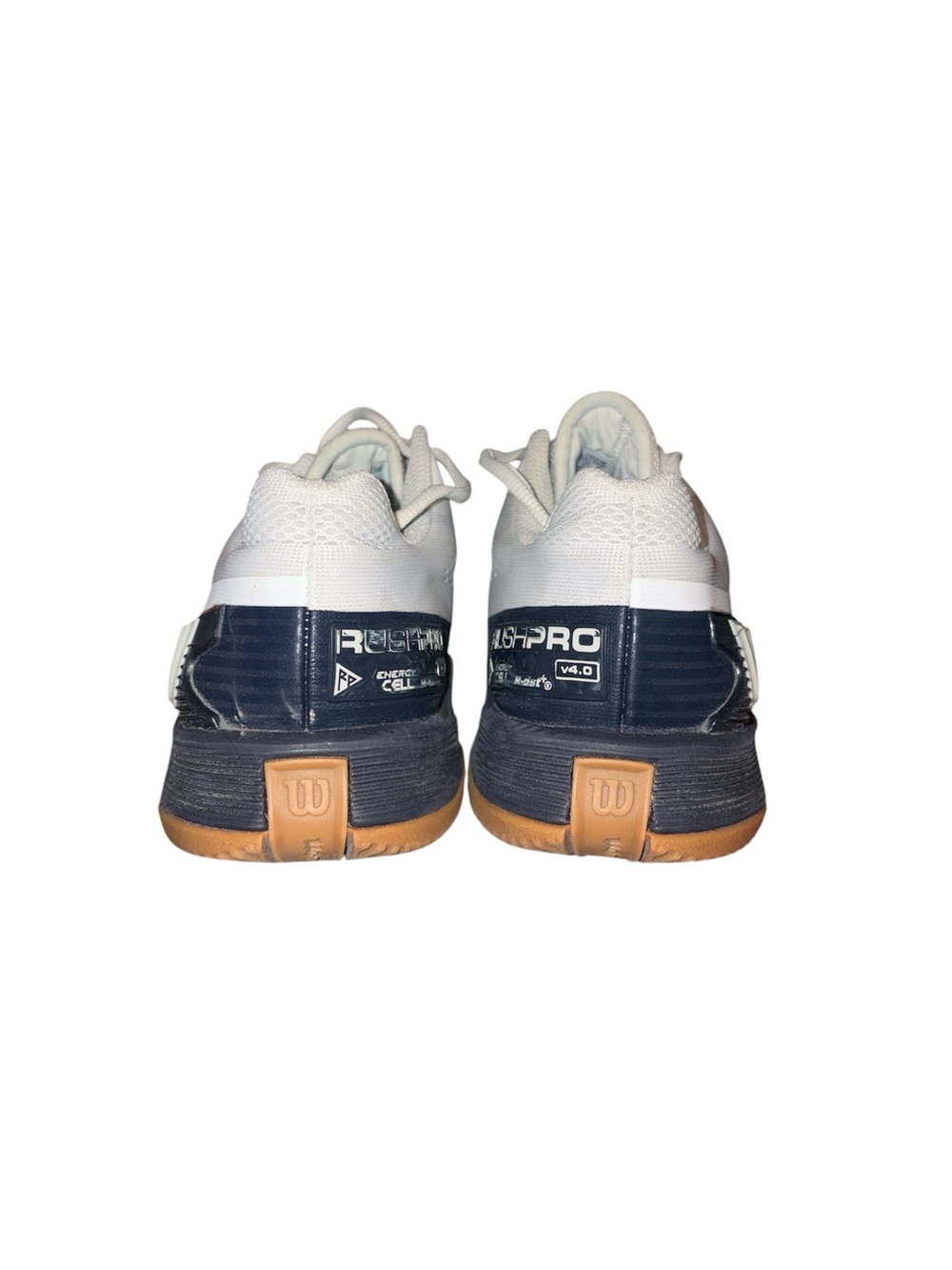 Wilson White and Navy Athletic Tennis Shoes - Picture 5 of 6